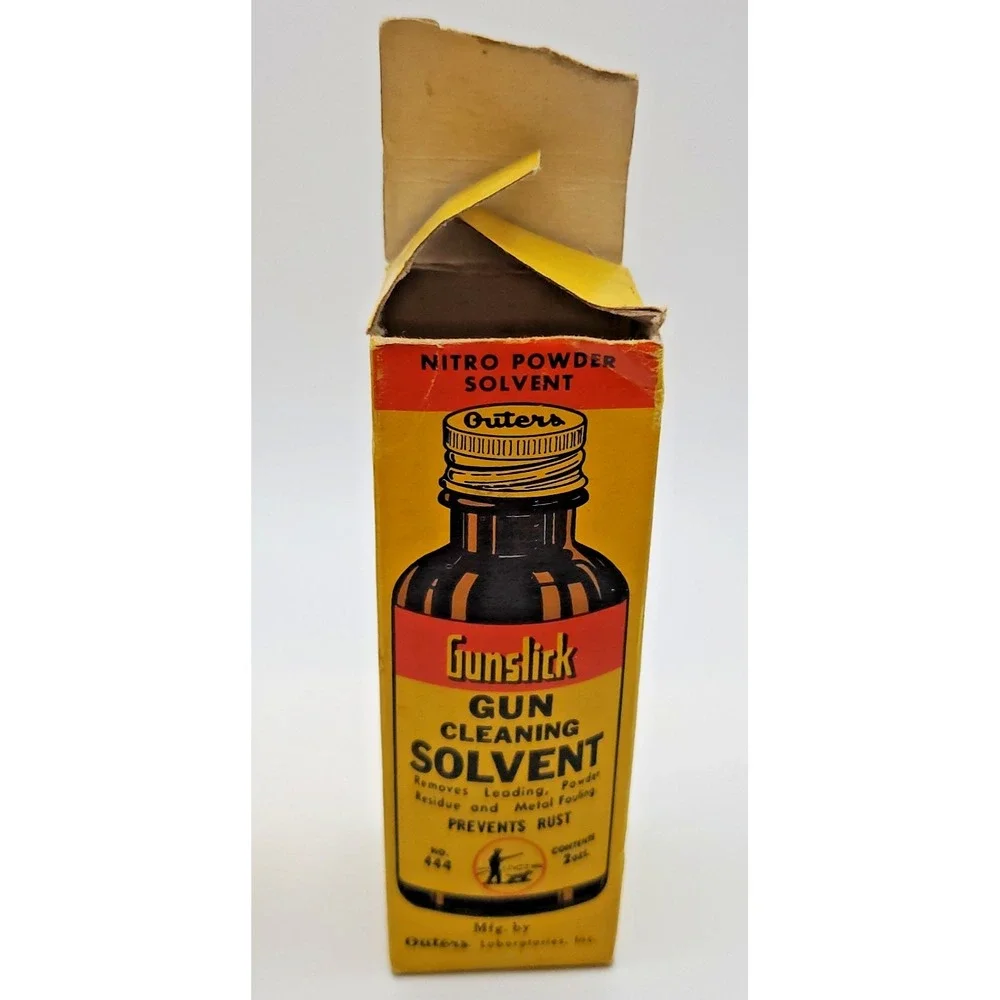 VTG Outers Gunslick Gun Cleaning Solvent Bottle w/ Box no. 444